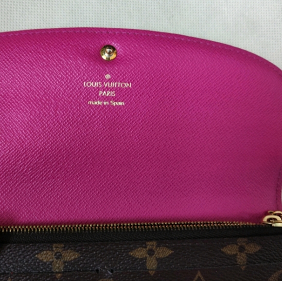 AUTHENTIC Louis Vuitton Monogram Bloom Flower Emilie Wallet Pre-owned - Picture 3 of 8